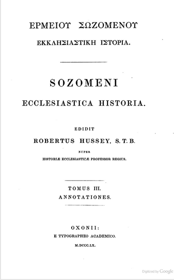 Sozomen, fifth-century church historian